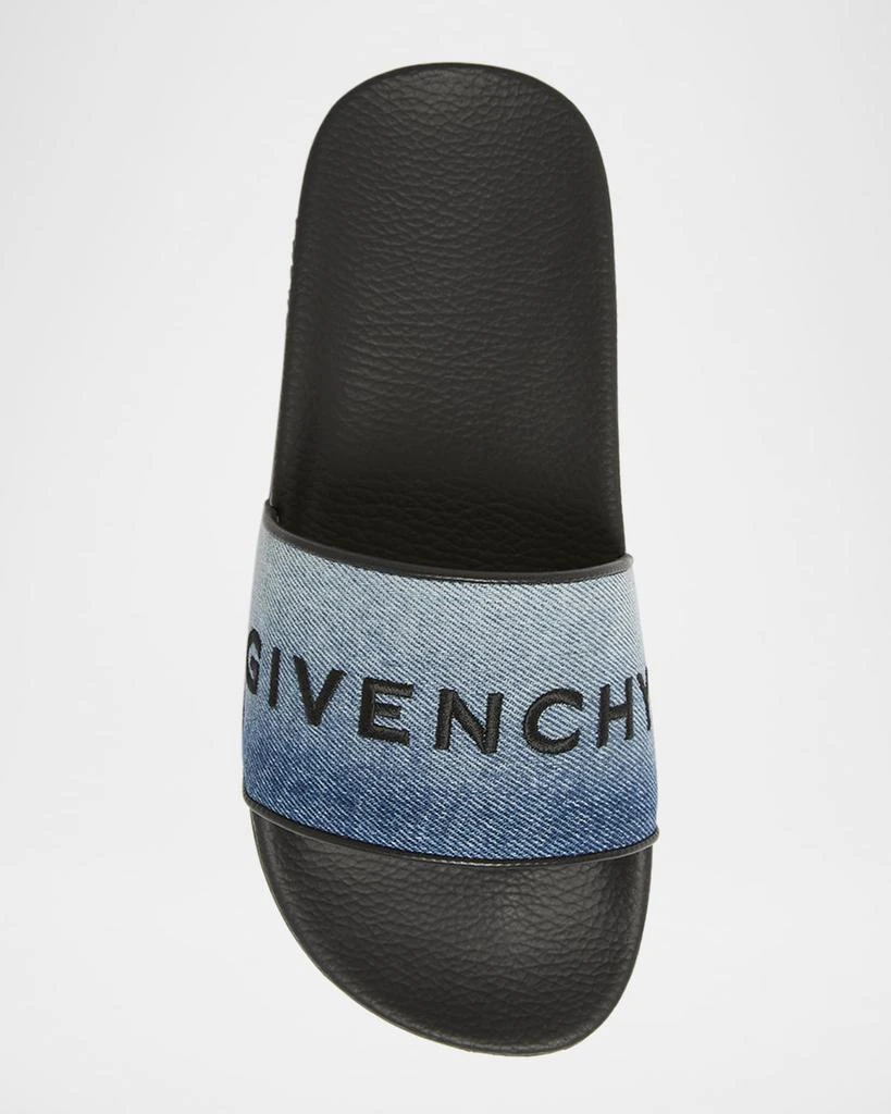 Givenchy Denim Logo Slide Sandals 3