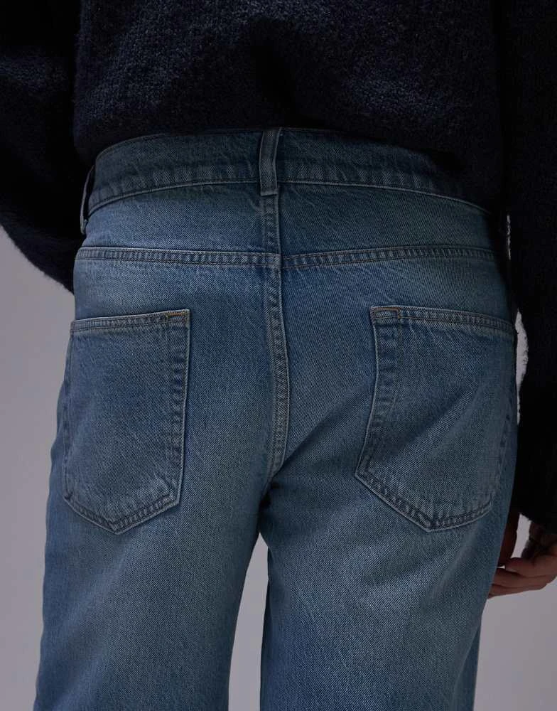 Topman Topman rigid straight jean in light wash blue 4
