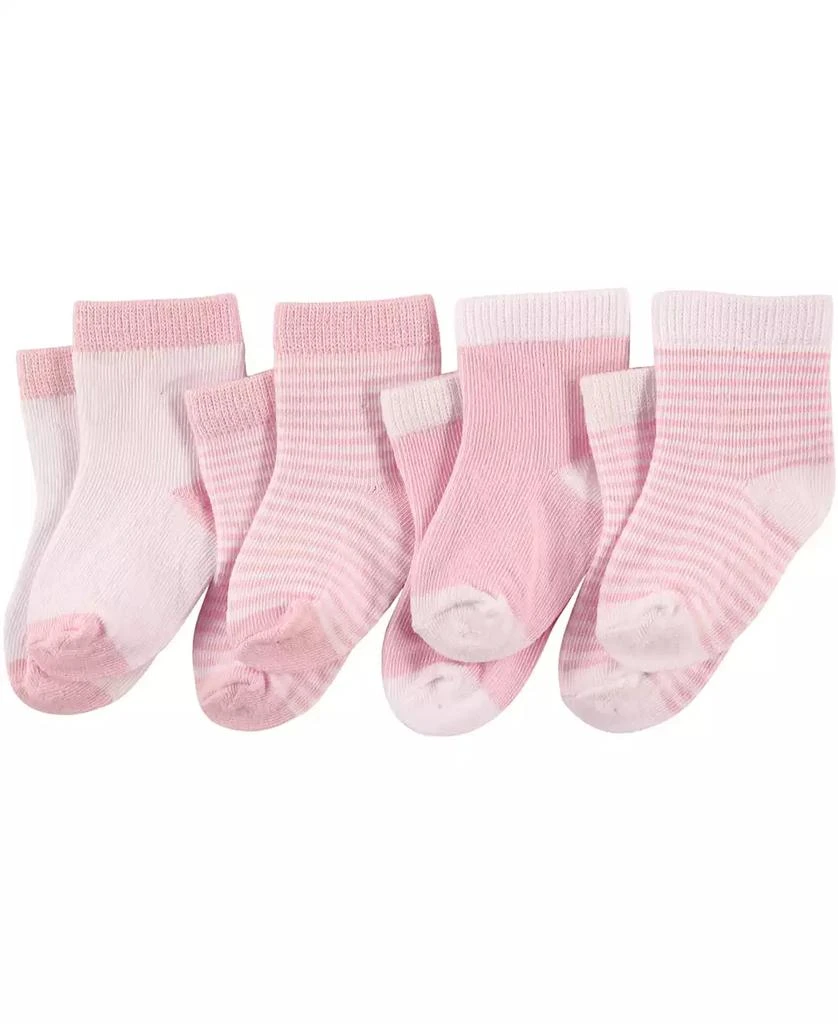 Luvable Friends 4Pk Crew Socks