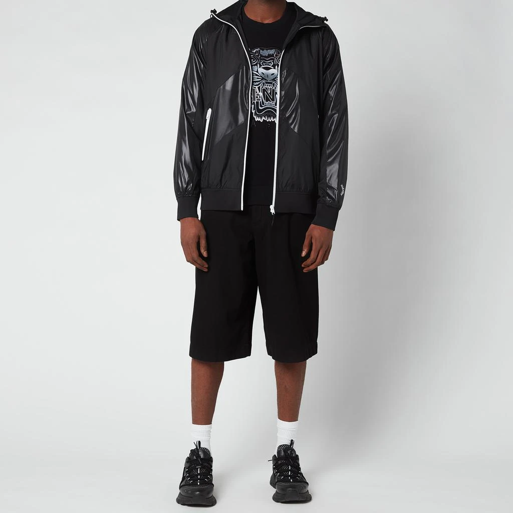 Kenzo Men's Sport Zip Through Hooded Windbreaker - Black 3