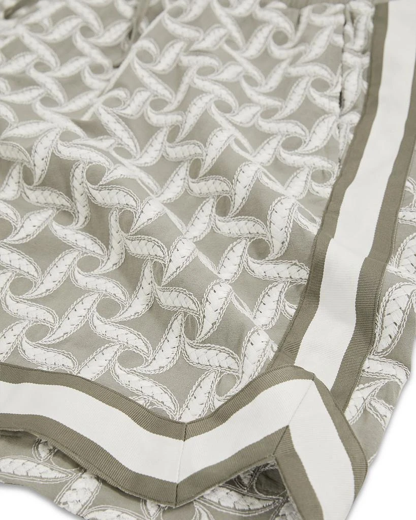REISS Embroidered Drawstring 7.3" Shorts 5