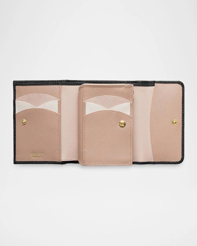 Prada Small Saffiano Leather Wallet 4