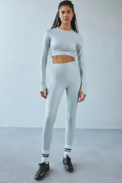 Beach Riot Beach Riot Piper Silver Shine Legging 2