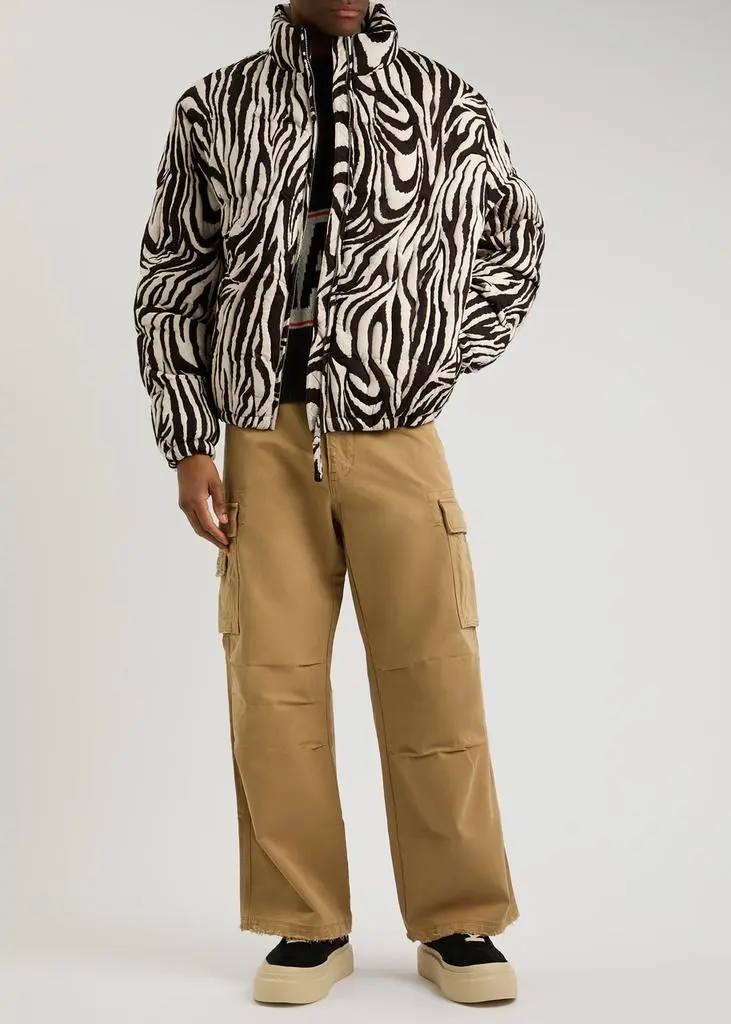 ERL Zebra-print quilted cotton jacket  4