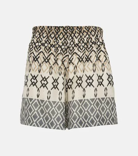 Brunello Cucinelli Printed silk shorts 1