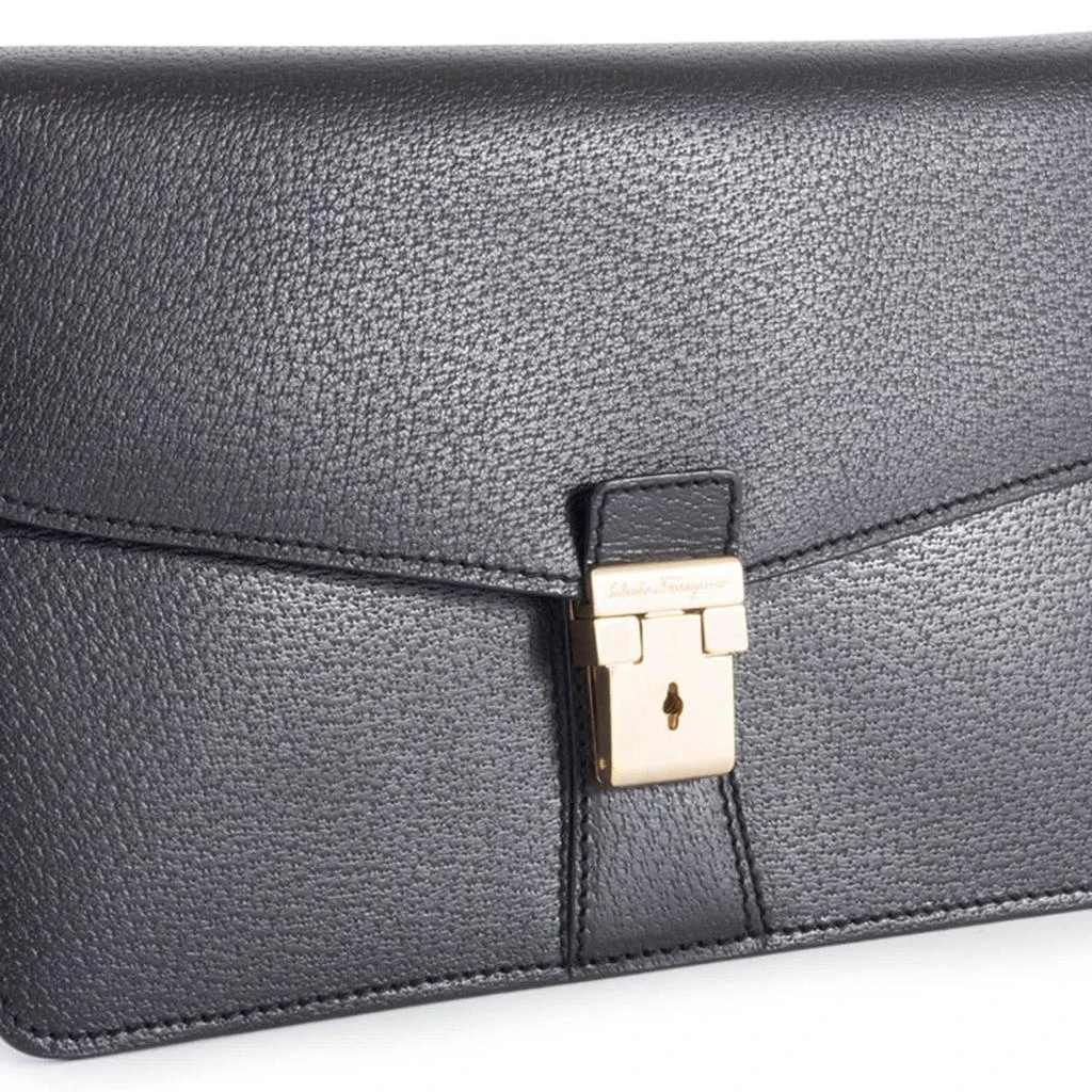 Salvatore Ferragamo Leather Clutch Bag (Pre-Owned) 2