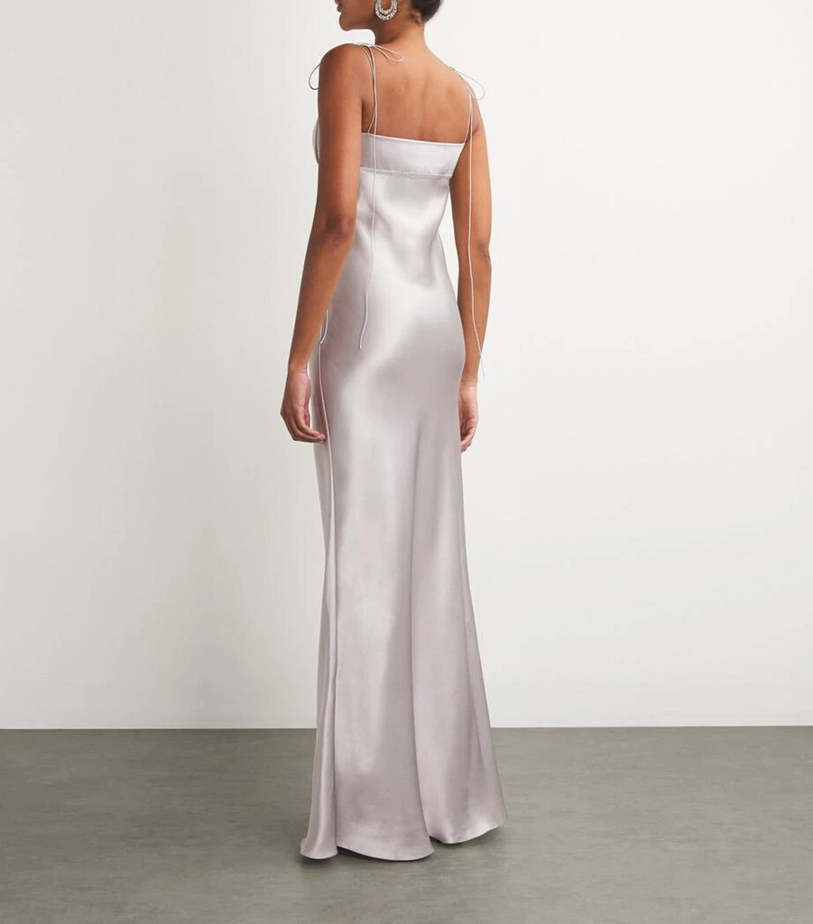 Anna October Satin Tulip Maxi Dress 3
