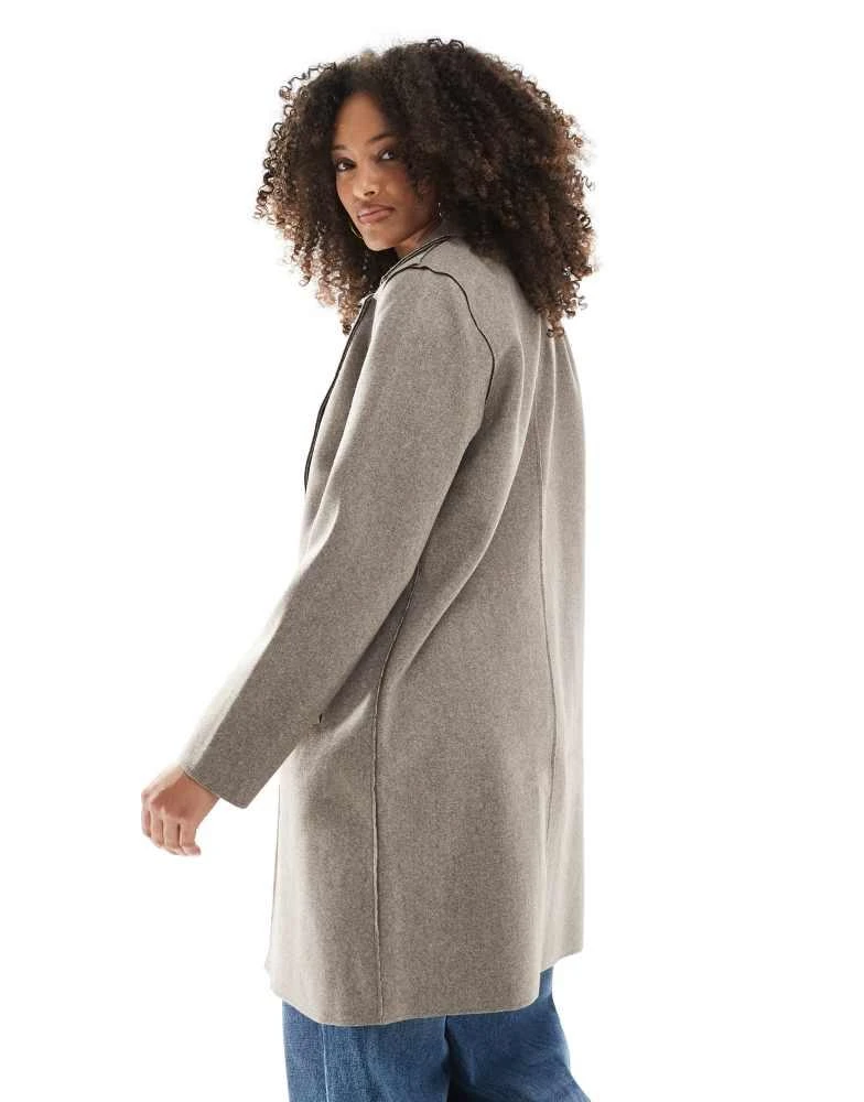 ONLY ONLY tailored coat in light brown 2