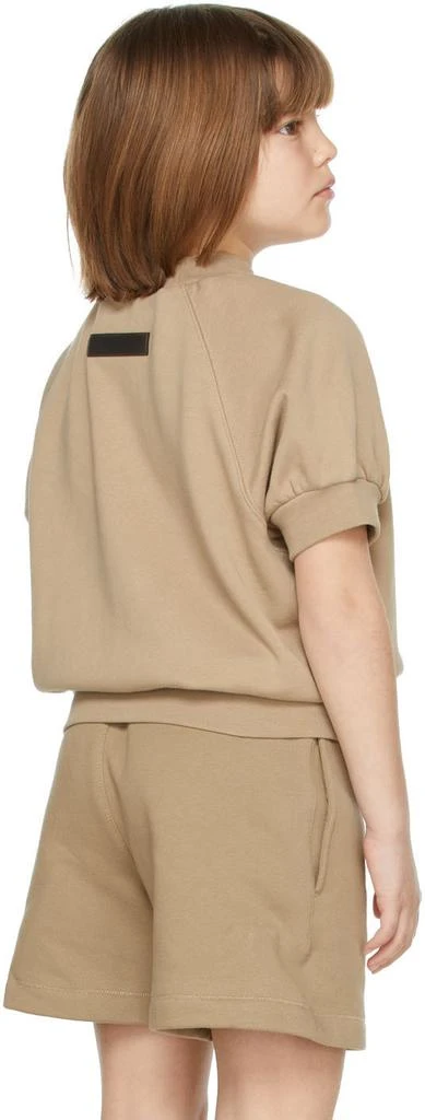 Essentials Kids Tan '77' Short Sleeve Sweatshirt 4