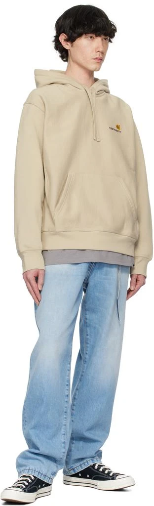 Carhartt WIP Beige American Script Hoodie 4