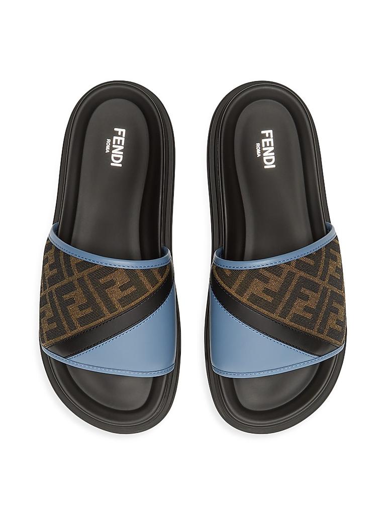 サンダル FENDI 'Fendi Roma' slides Fendi Logo Sandals - Free Shipping - BeyondStyle