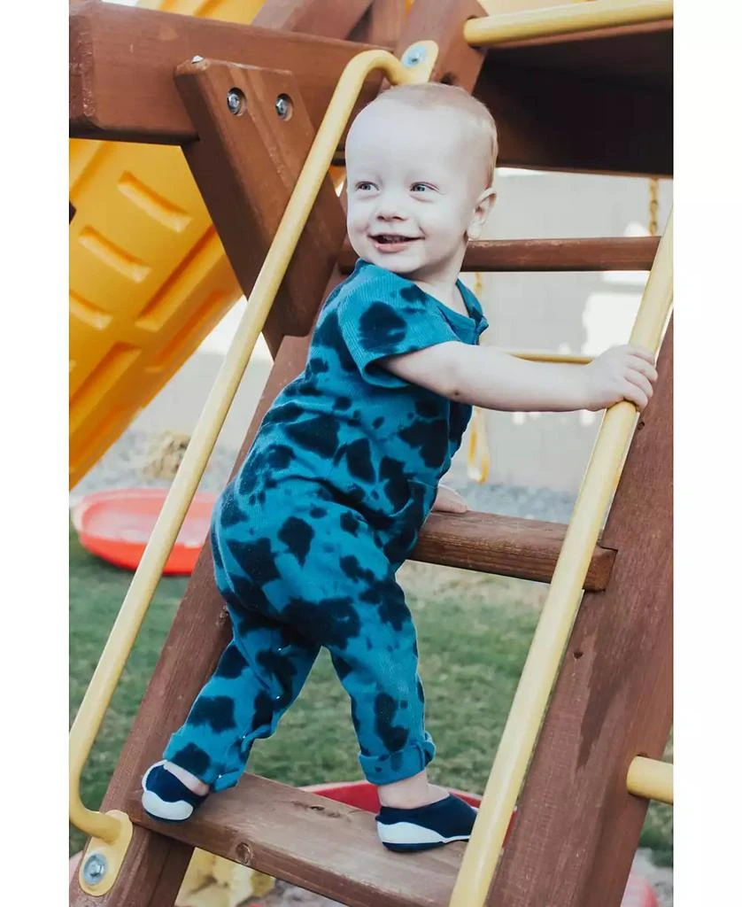 Komuello Infant Boy Girl First Walk Sock Shoes Flat Navy 7