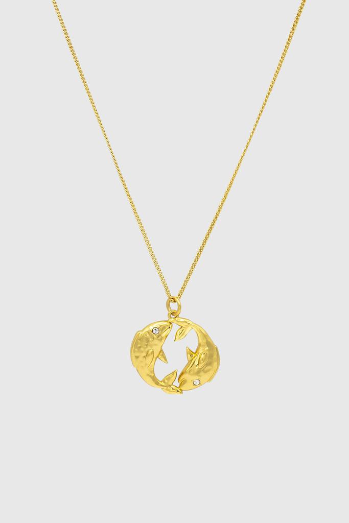 Rebecca Minkoff Pisces Zodiac Medallion Necklace