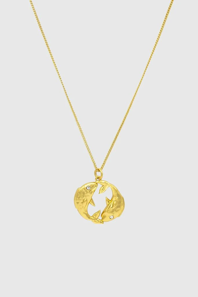 Rebecca Minkoff Pisces Zodiac Medallion Necklace 1
