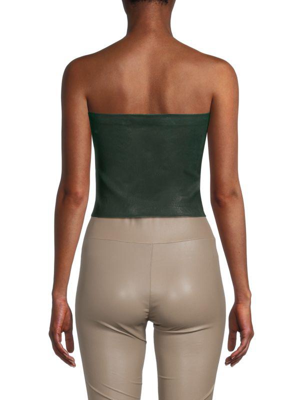 SPRWMN Leather Tube Top