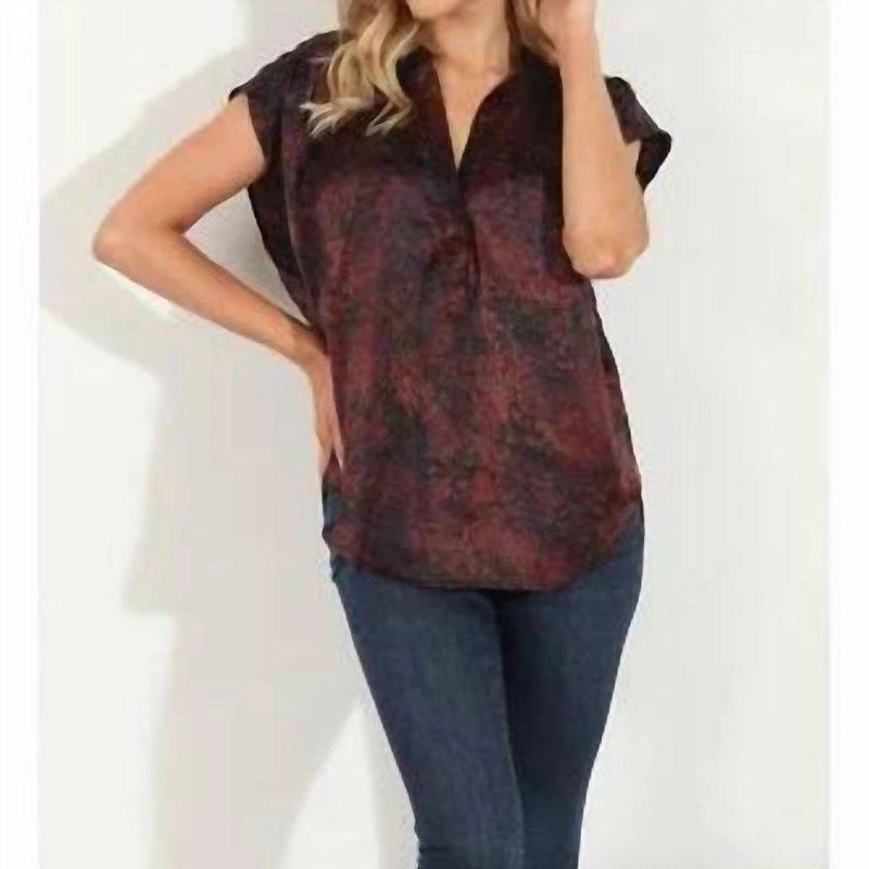 Veronica M Randall Woven Dolman Blouse 1