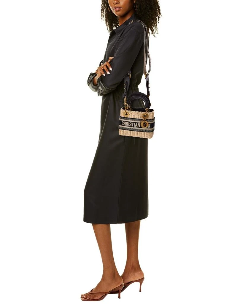 Dior Lady  Wicker Tote 4