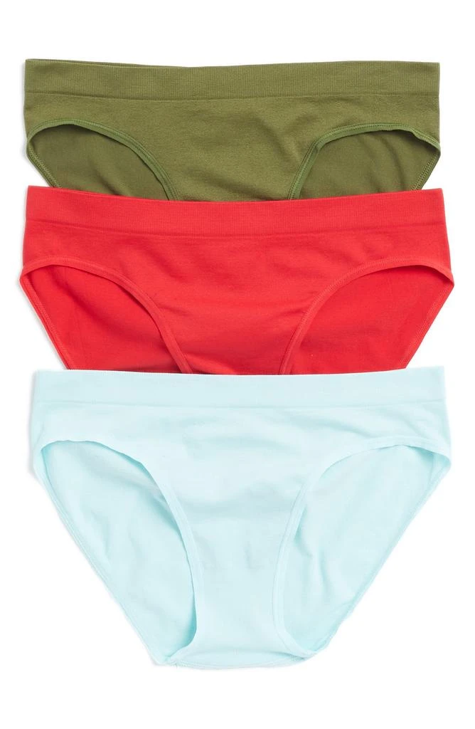 Nordstrom 3-Pack Assorted Low Rise Bikinis 3
