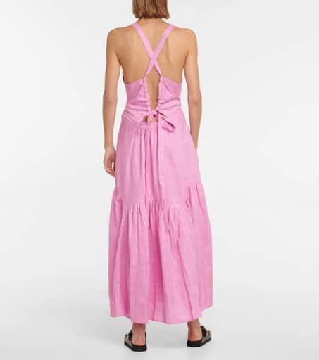 Lee Mathews Ali linen maxi dress 3