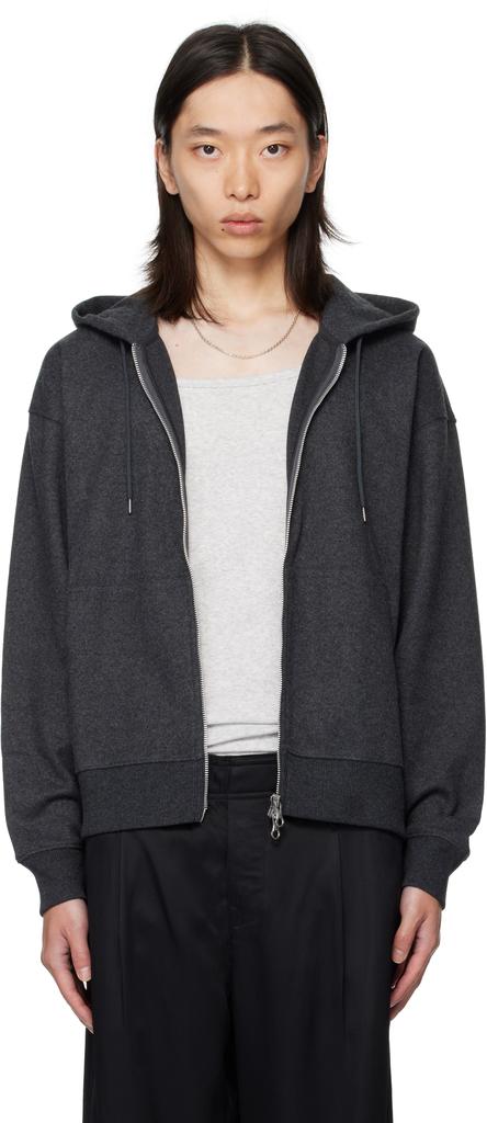 Our Legacy Men's Full Zip Hoodie Boston Check - Hoodies