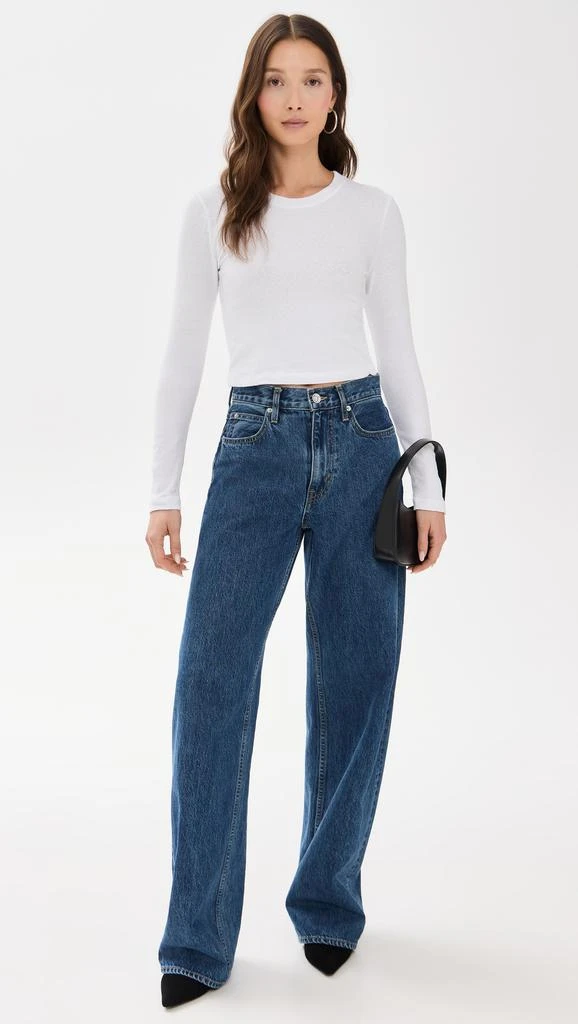 James Perse Long Sleeve Cropped Tee 4