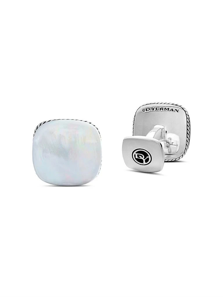 David Yurman Streamline Cushion Cufflinks in Sterling Silver 3