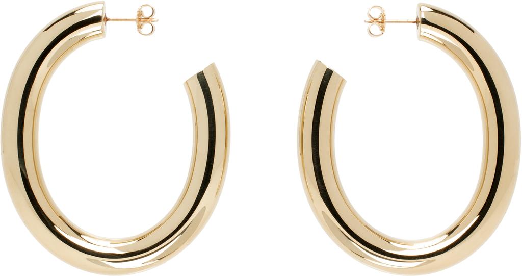 Laura Lombardi Gold Curve Earrings