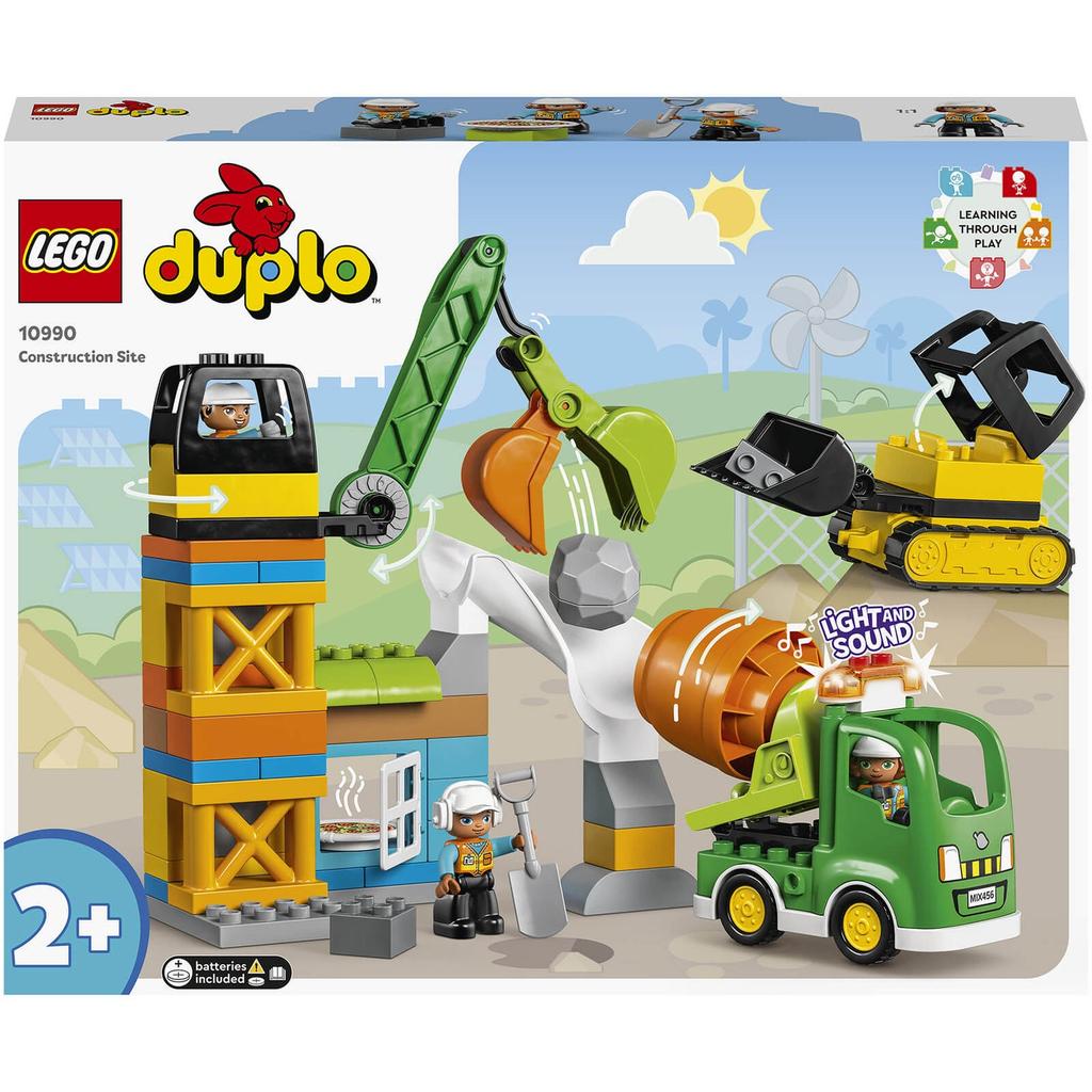 LEGO LEGO DUPLO Town: Construction Site Set with Toy Crane (10990)