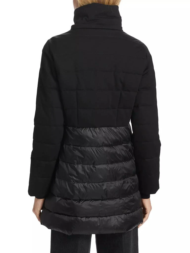 Marella Jersey &amp; Satin Puffer Jacket 5