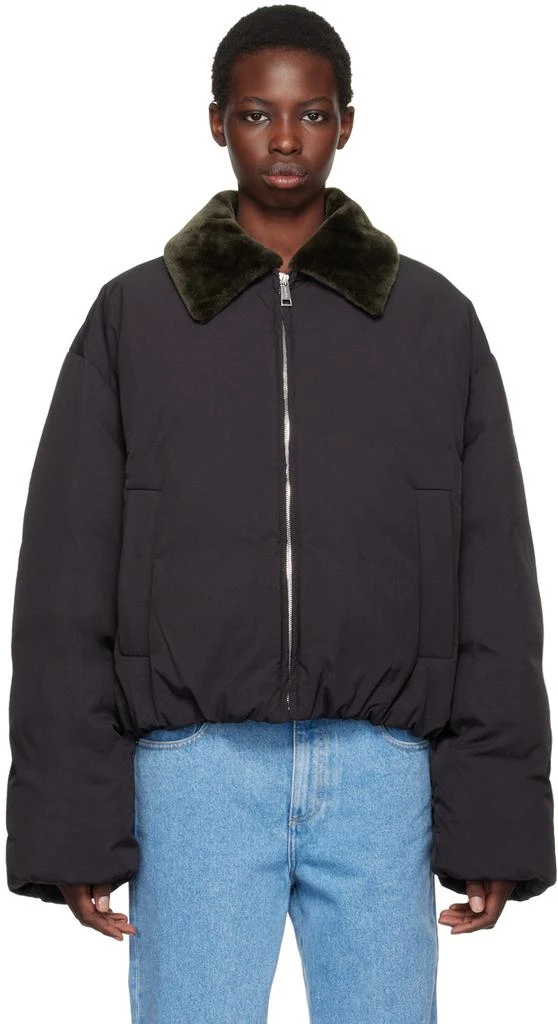 Nanushka Black Zacharie Down Jacket 1