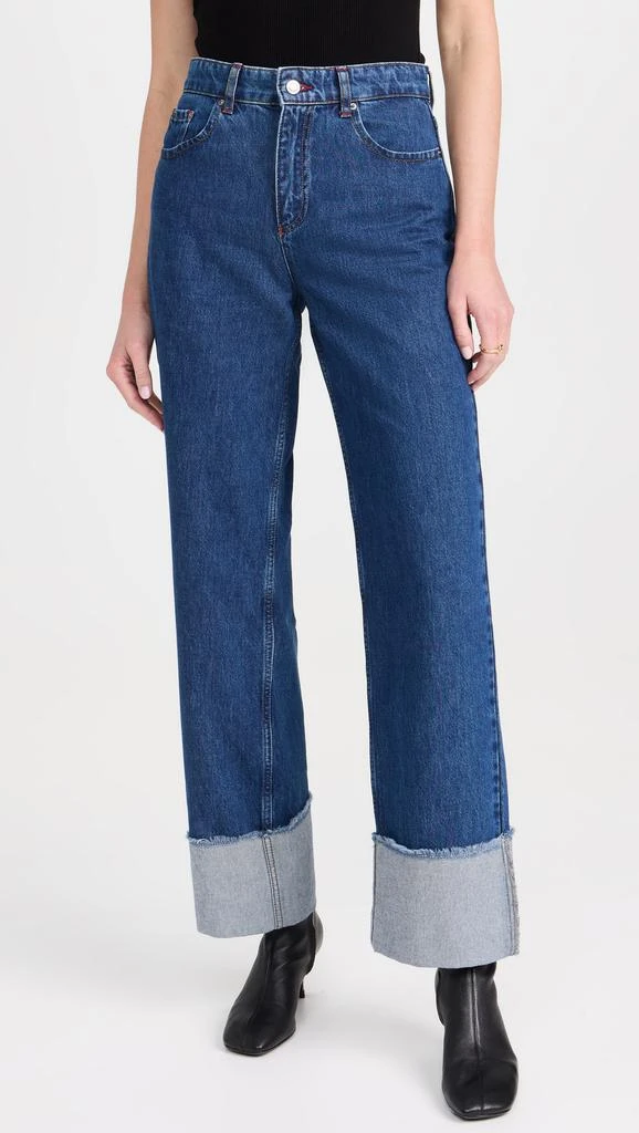 ALIGNE Soy Turn Up Straight Leg Jeans 6