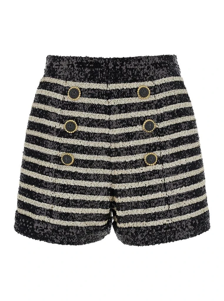 Balmain Balmain Horizontal Striped Embellished Shorts 1