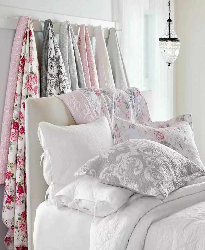 Laura Ashley Honeysuckle Cotton Reversible 2-Pc. Quilt Set, Twin 9