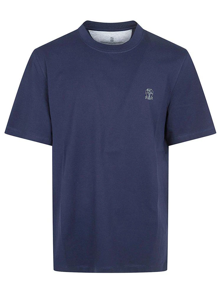 Brunello Cucinelli Brunello Cucinelli Logo Printed Crewneck T-Shirt