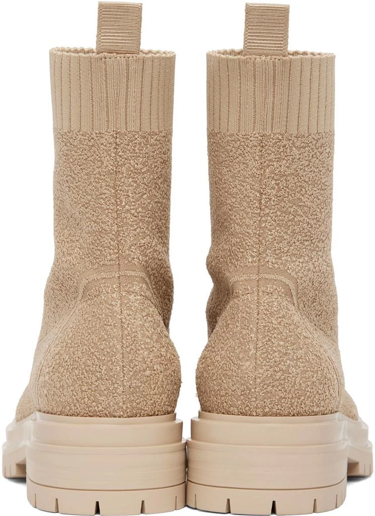 Gianvito Rossi Beige Torrance Sock Boots 2