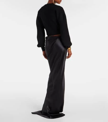 Tom Ford Cropped wool and cashmere-blend sweater 3