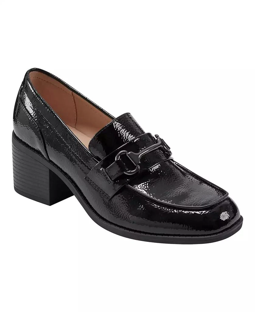 Bandolino Women's Mayble Block Heel Hardware Detail Loafers 1