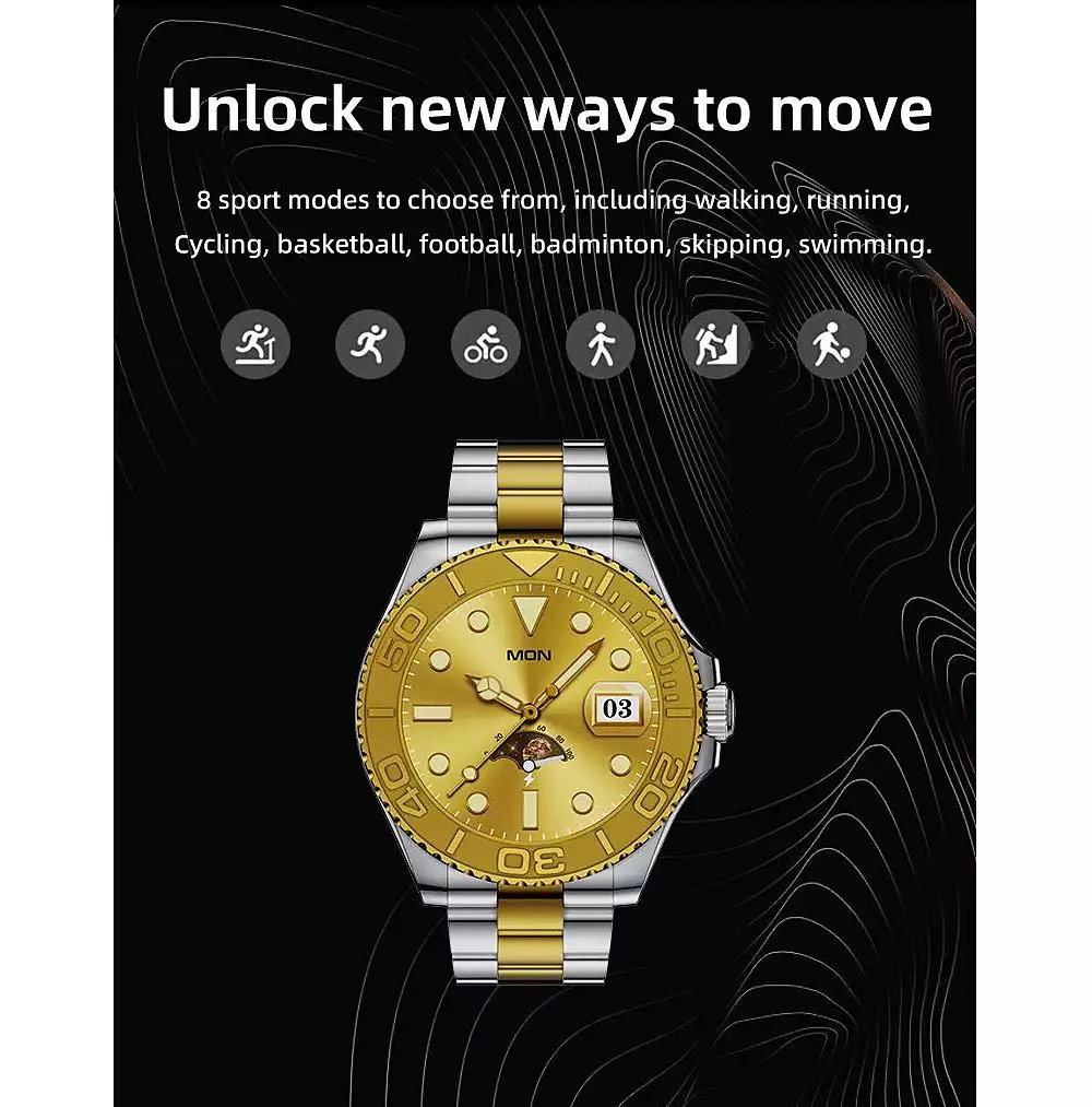 RUXING Smart 1.32" HD Smart Watch Multi-function With Bluetooth Calling Health Monitoring, IP67 for Women Men 7