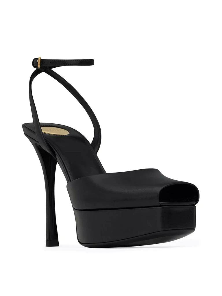 Yves Saint Laurent La Scandale Platform Sandals in Smooth Leather 2