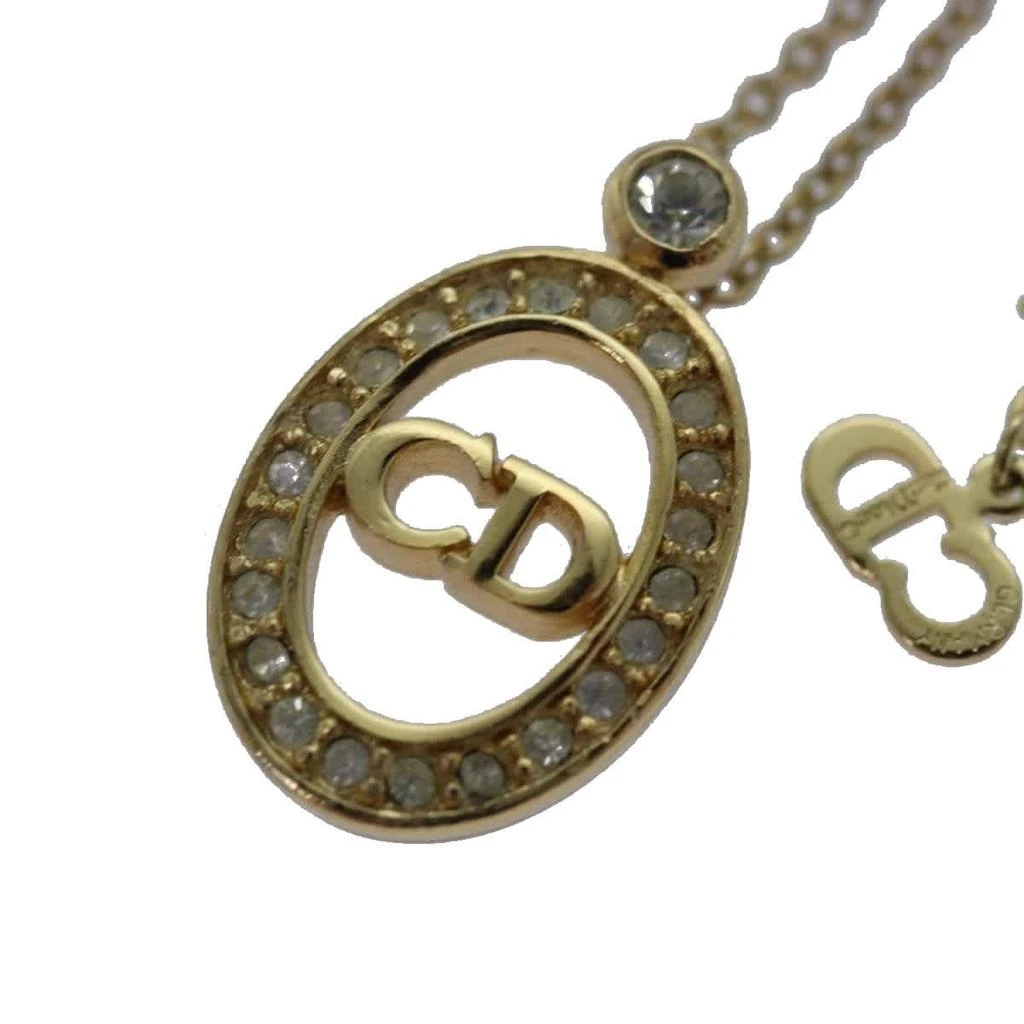 Dior Cd Pendant Necklace -Plated Metal Jewelry (Pre-Owned) 2