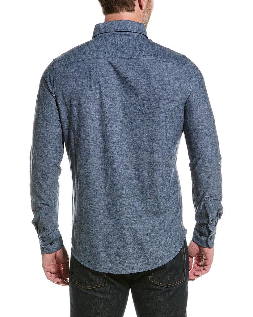 Report Pique Print Sport Shirt