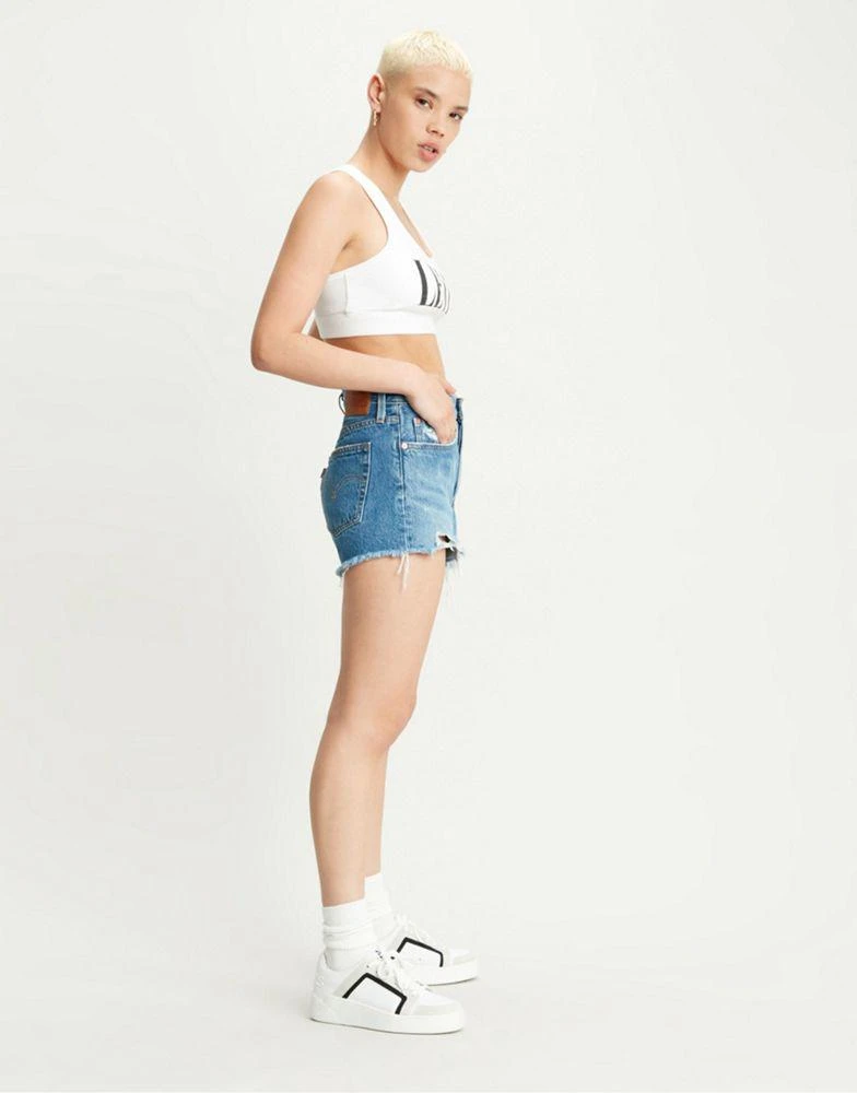 Levi's Levi's 501® original mid short raw hem in mid wash 4