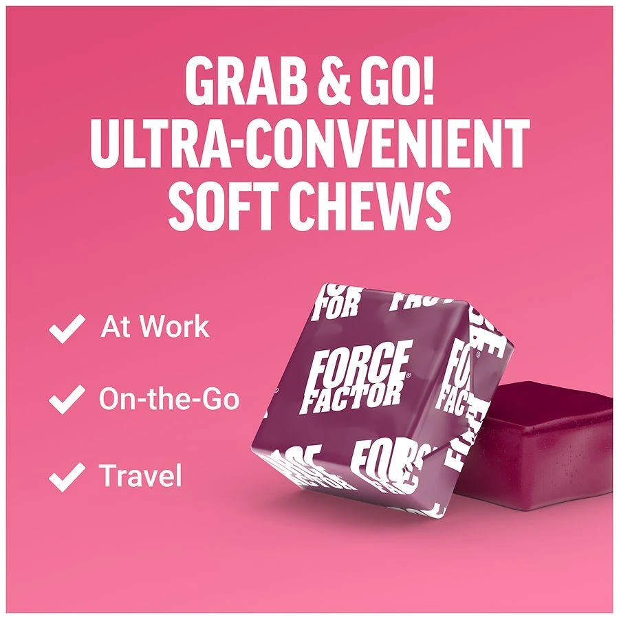 Force Factor Collagen Boosting Superfoods Soft Chews Tropical Fruit 5