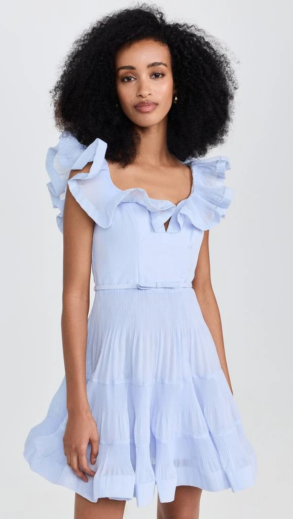 Zimmermann Pleated Frill Mini Dress 1