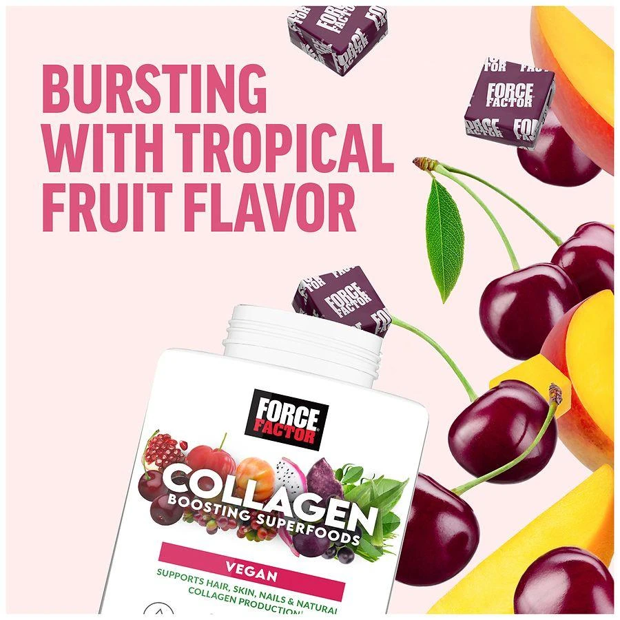 Force Factor Collagen Boosting Superfoods Soft Chews Tropical Fruit 8