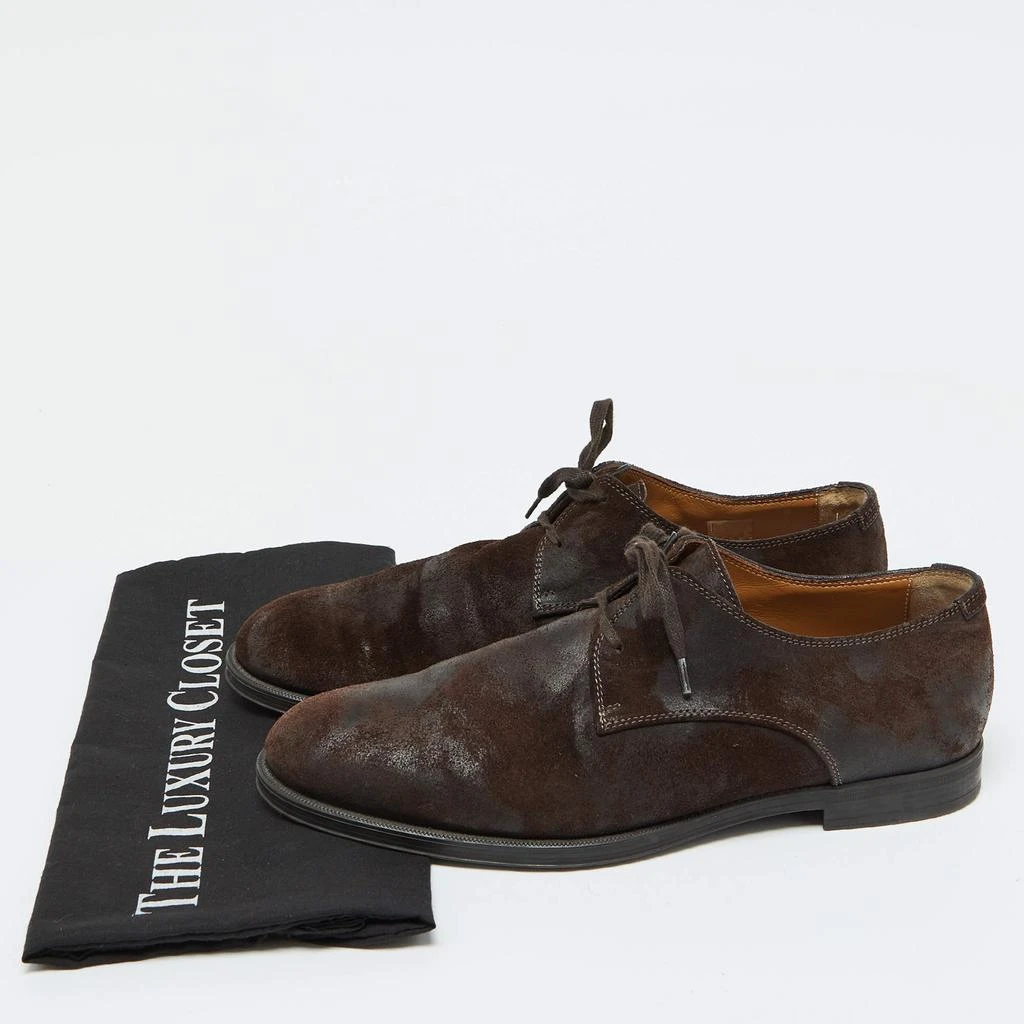 Jimmy Choo Jimmy Choo Dark Brown Suede Lace up Derby Size 41.5 9