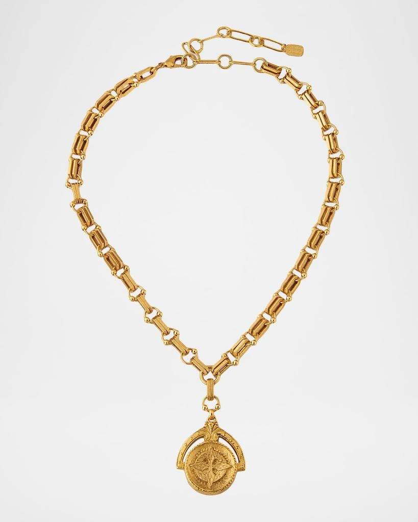 Elizabeth Cole Shavon Pendant Chain Necklace