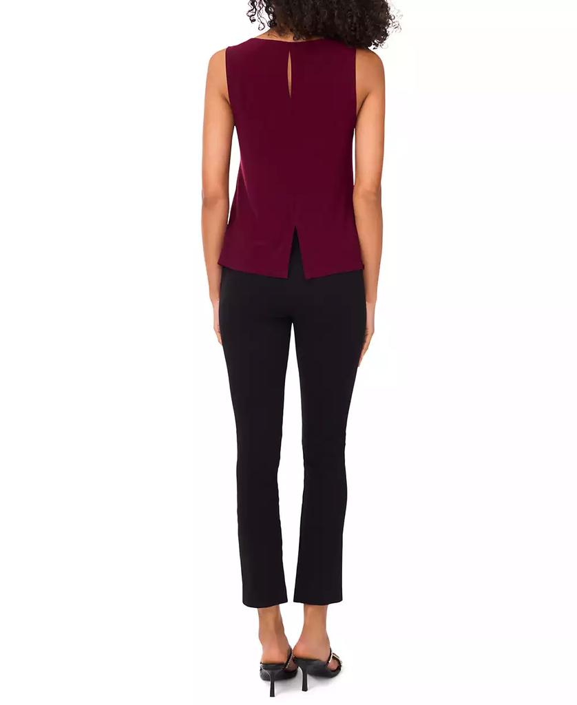 MSK Petite Round-Neck Sleeveless Top
