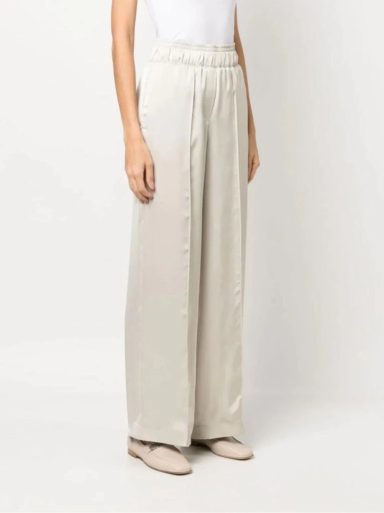 Brunello Cucinelli Ivory Wide-Leg Trousers 2