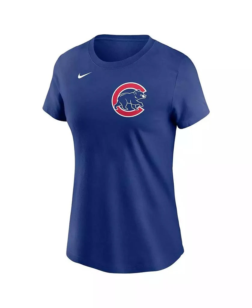 NIKE Women's Kyle Tucker Blue Chicago Cubs Fuse Name Number T-Shirt 3